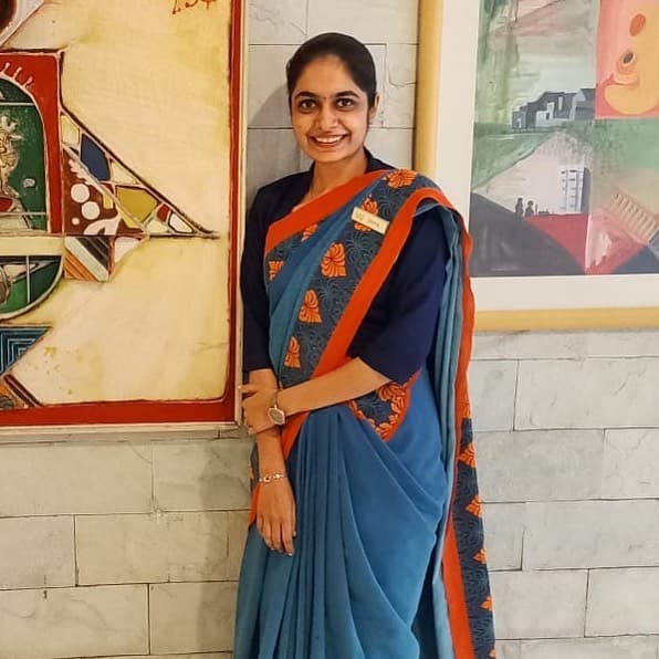 Divya Patel, Wings Institute Vadodara hotel management graduate at ITC Welcome Hotel
