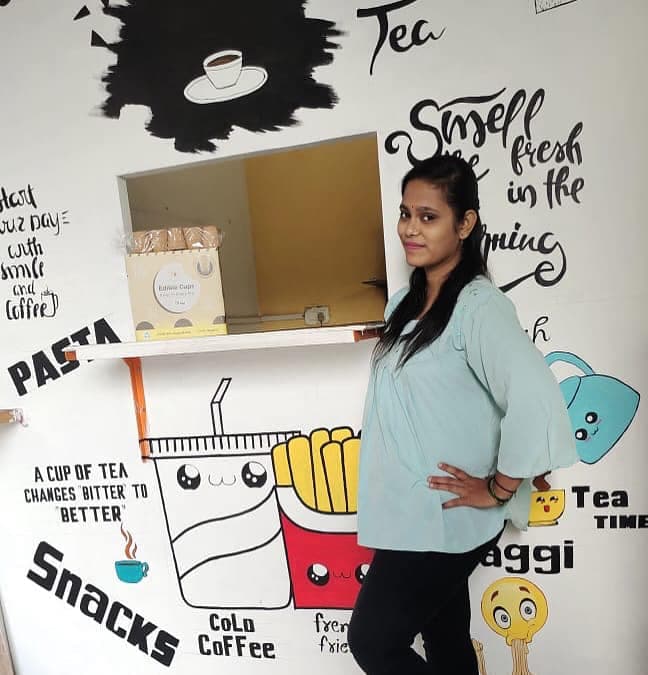 Wings Institute alumna Shubangini Jadhav in chef uniform at Marriott hotel placement