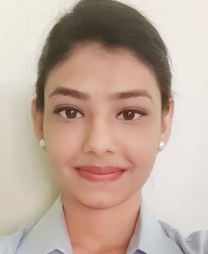 Aayushi Patel, Wings Institute alumnus working as Ground Staff at Hyderabad International Airport