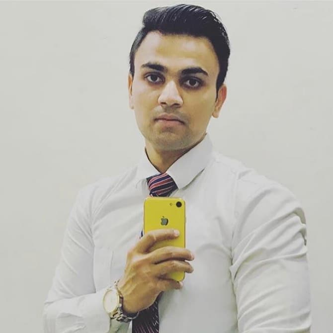 Anand Ahir, Wings Institute alumnus working as Ground Staff at Singapore Airlines