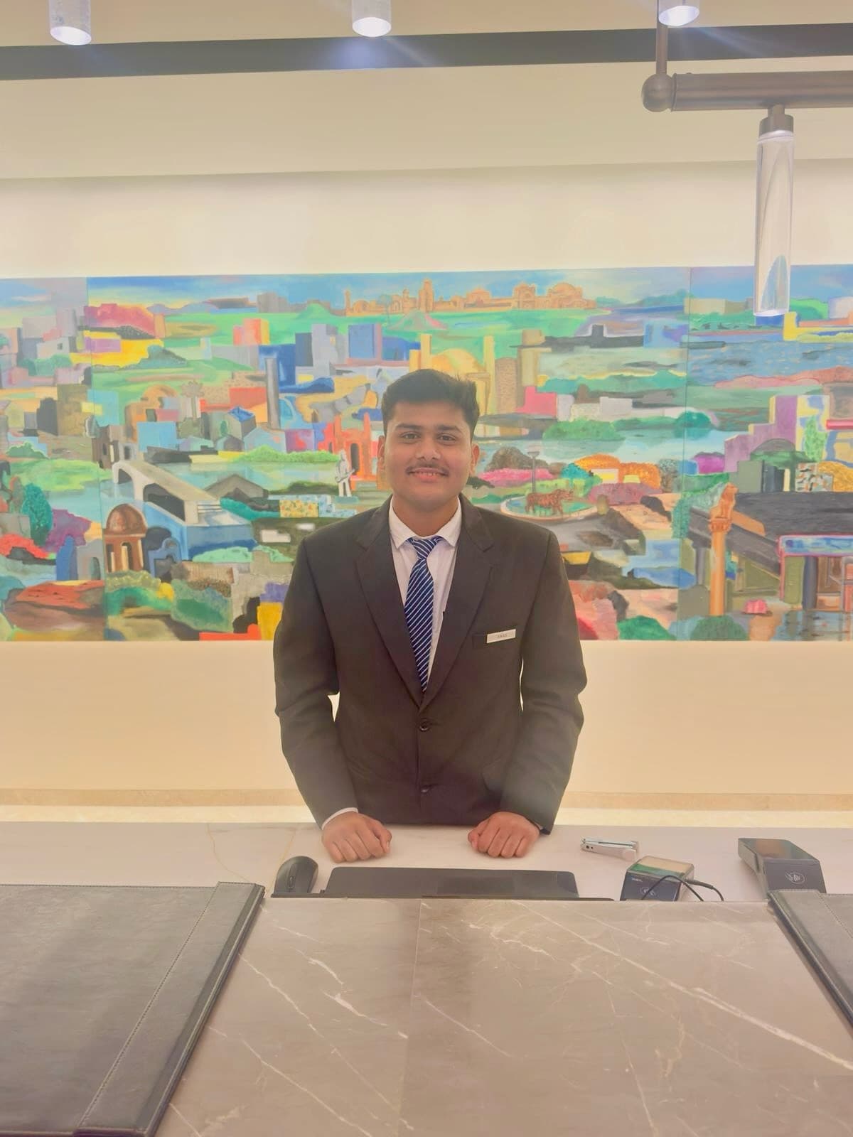 Anas Shaikh, Wings Institute alumnus working as Hotel Staff at Hyatt Place Vadodara