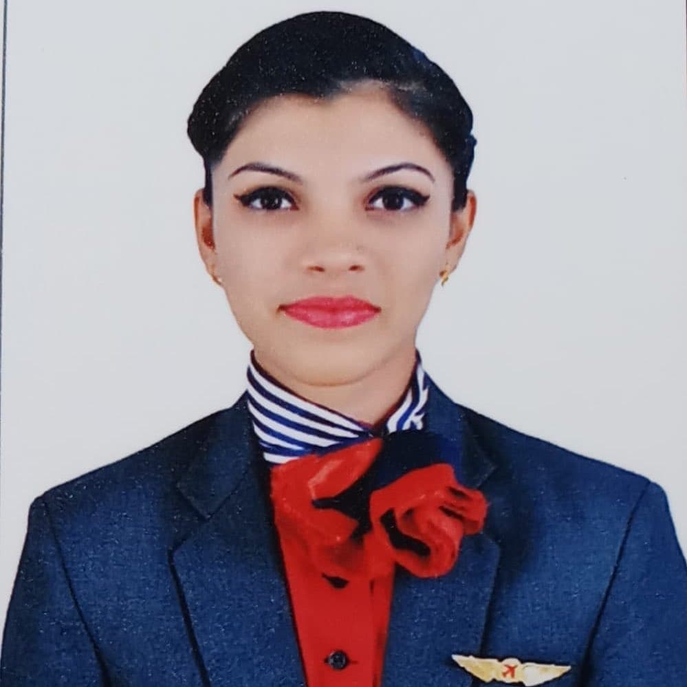 Dhanashree Sant, Wings Institute alumnus working as Ground Staff at Bengaluru International Airport