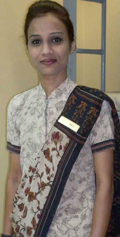 Doneta Macwan, Wings Institute alumnus working as Hotel Staff at Leela Palace Hotel Bengaluru