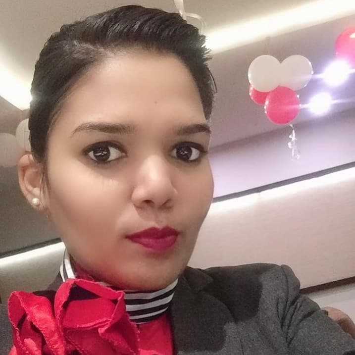 Kamini Vasava, Wings Institute alumnus working as Ground Staff at Ahmedabad International Airport