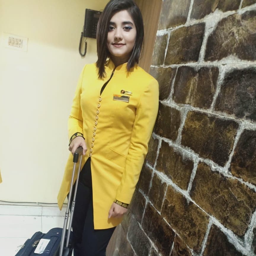 Nabiha Shaikh, Wings Institute alumnus working as Cabin Crew at Jet Airways