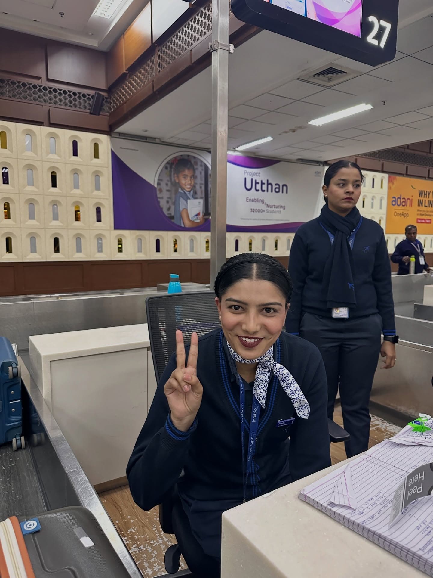 Pinal Panchal, Wings Institute alumnus working as Ground Staff at IndiGo Airlines