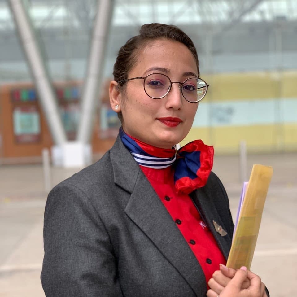 Shivani Varia, Wings Institute alumnus working as Ground Staff at Ahmedabad International Airport