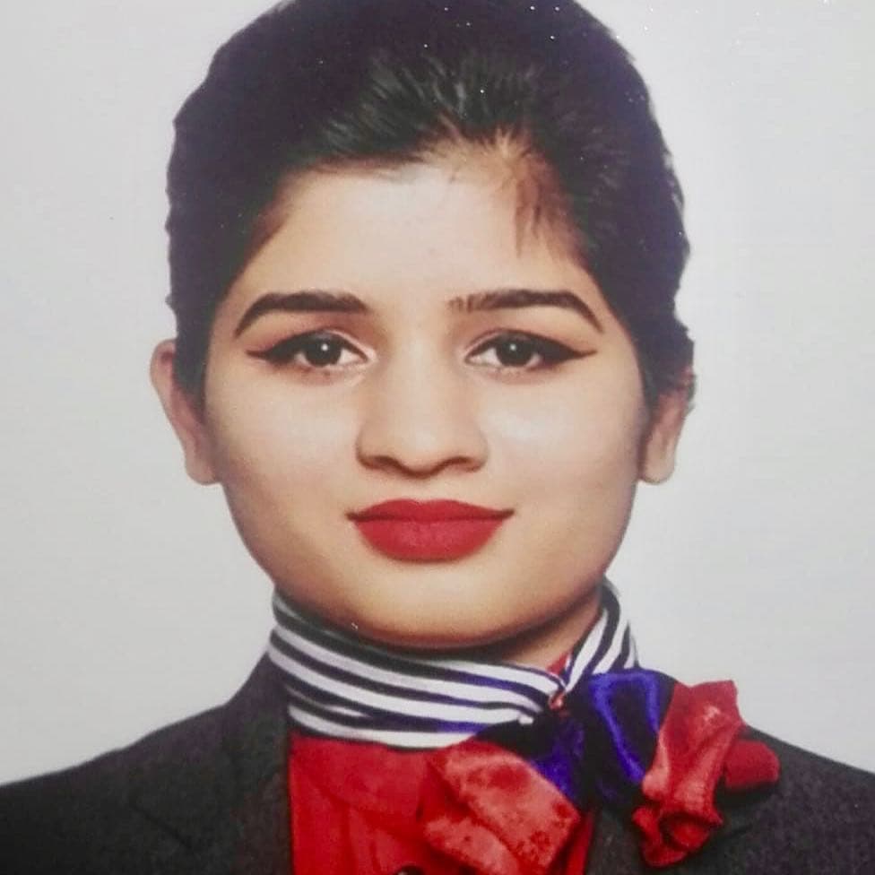 Shreya Singh, Wings Institute alumnus working as Ground Staff at Ahmedabad International Airport