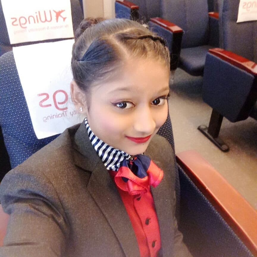 Sneha Pateliya, Wings Institute alumnus working as Ground Staff at Ahmedabad International Airport