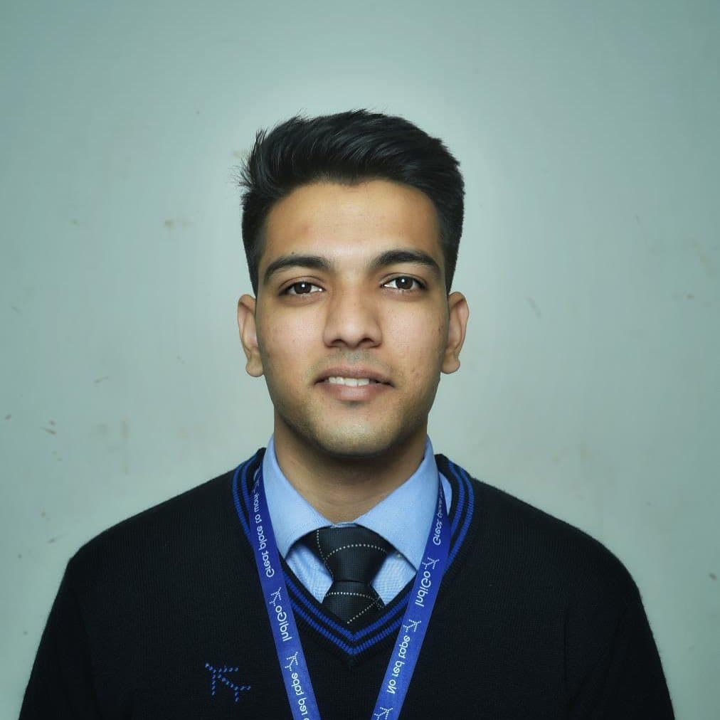 Tapish Nadheria, Wings Institute alumnus working as Ground Staff at IndiGo Airlines