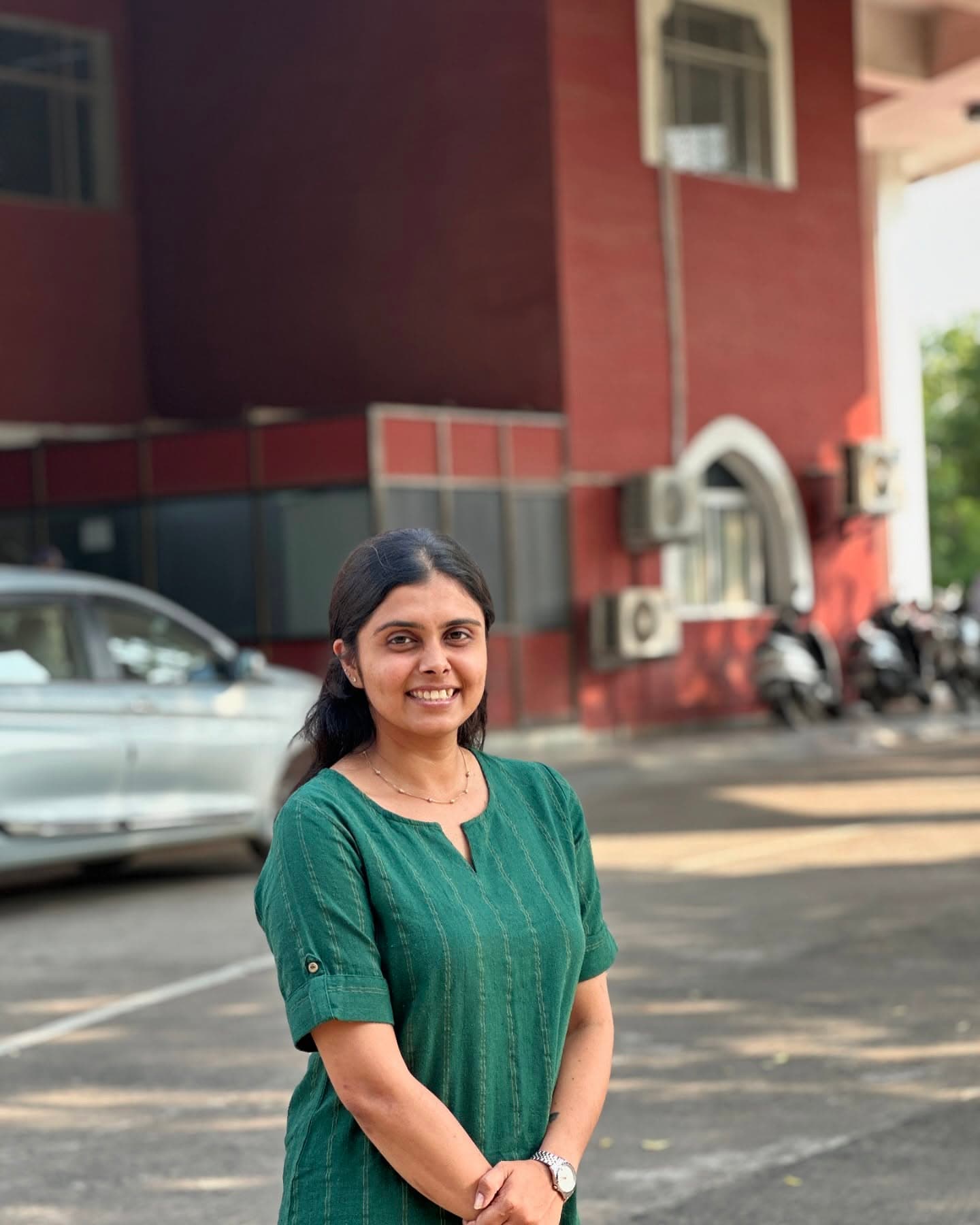 Mrunali Amin, Wings Institute alumnus working as Airport Staff at Vadodara International Airport