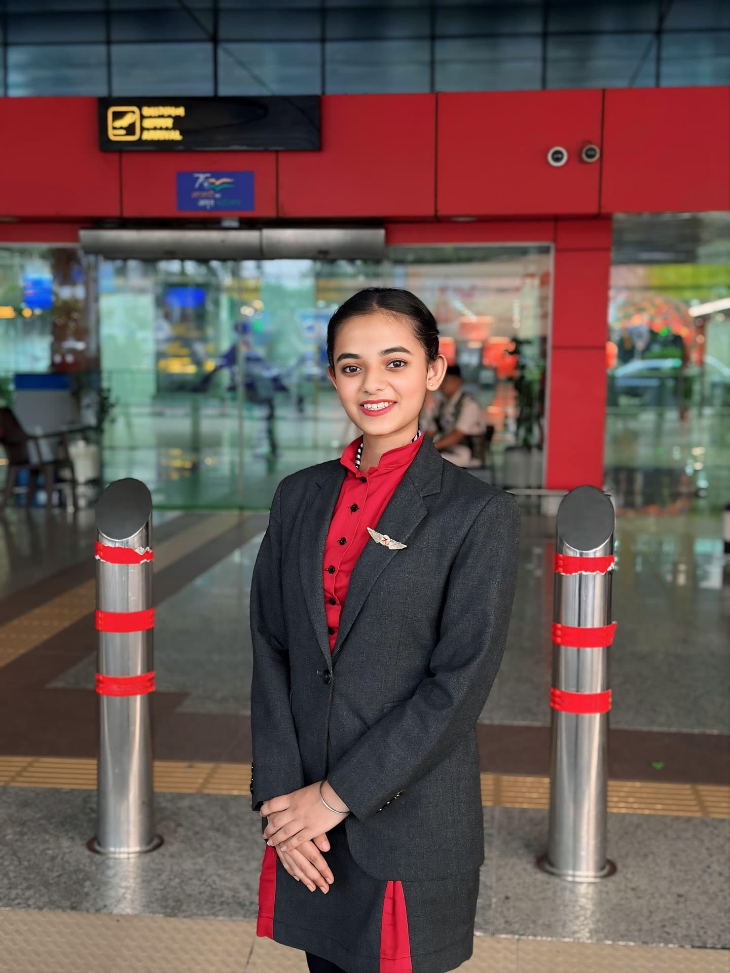 Nirali Verma, Wings Institute alumnus working as Airport Retail at Vadodara International Airport