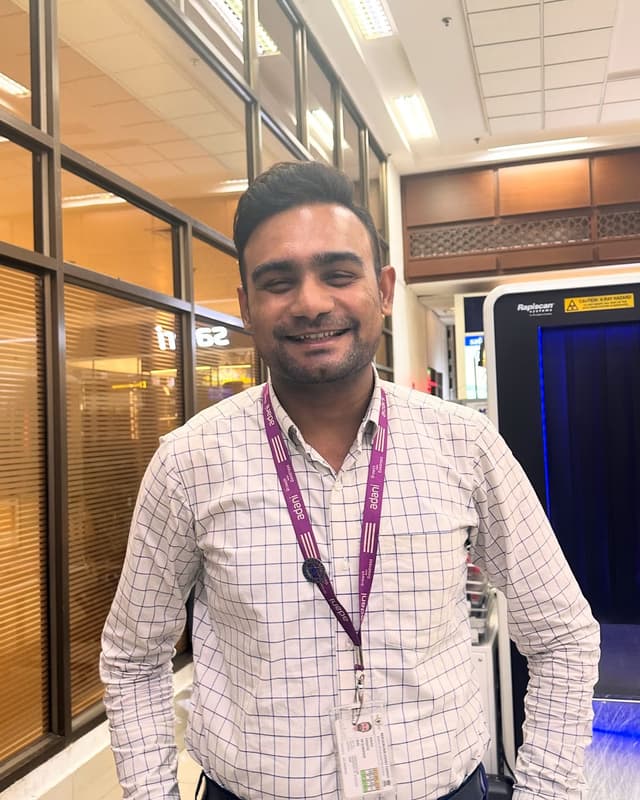 Rahul Pandya, Ground Staff Executive at Ahmedabad International Airport