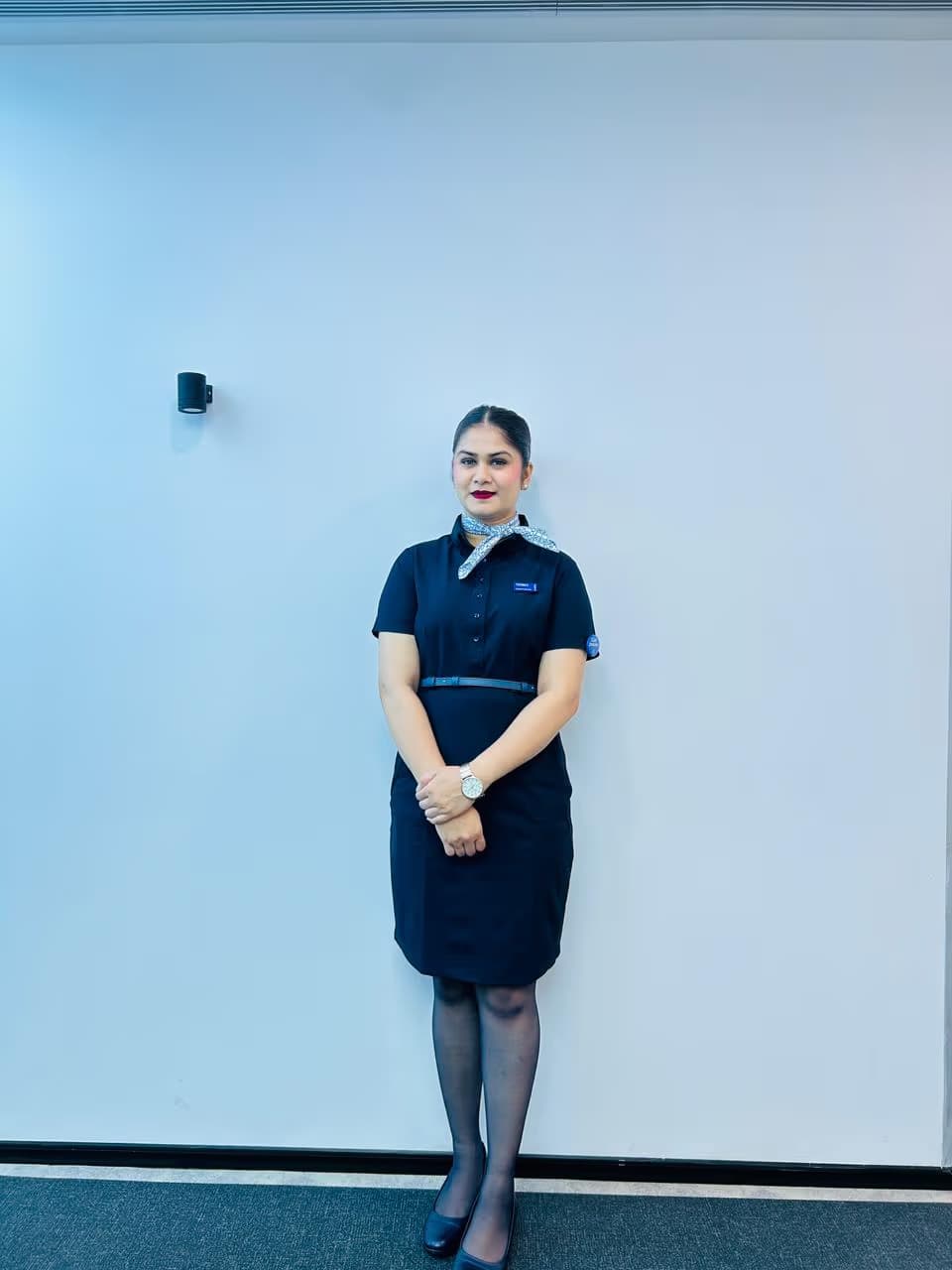Dhara Barot, Wings Institute alumni at IndiGo Airlines
