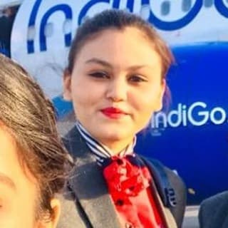 Ayushi Patel, Wings Institute alumnus working as Ground Staff at Bengaluru International Airport
