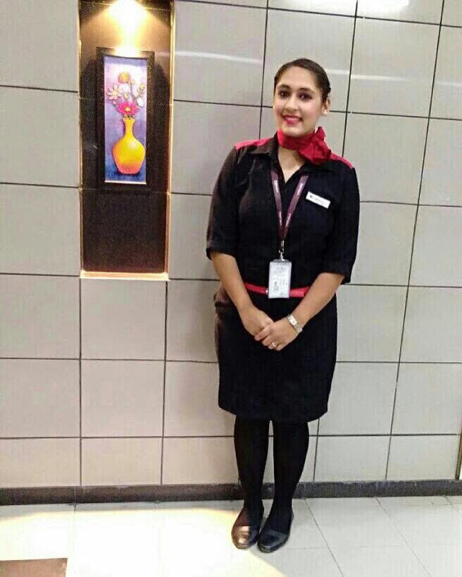 Bhavisha Bhatt, Wings Institute alumnus working as Ground Staff at Air Vistara