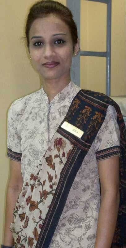 Doneta Macwan, Wings Institute alumnus working as Hotel Staff at Leela Palace Hotel Bengaluru