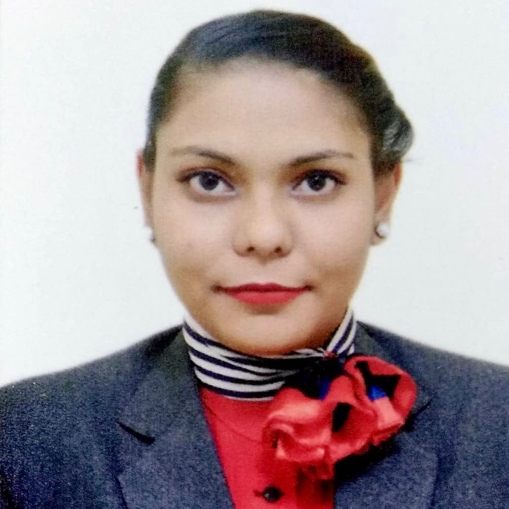 Helly Trivedi, Wings Institute alumnus working as Ground Staff at Hyderabad International Airport