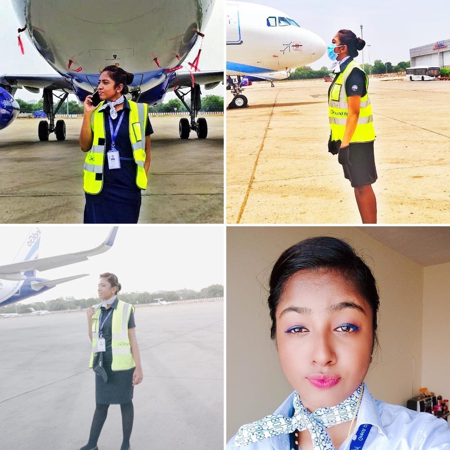 Kajal Verma, Wings Institute alumnus working as Ground Staff at IndiGo Airlines