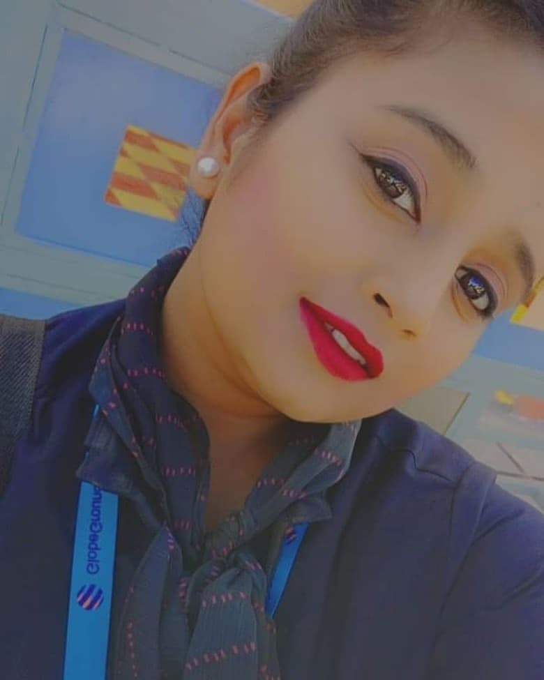 Rashi Jain, Wings Institute alumnus working as Ground Staff at Hyderabad International Airport