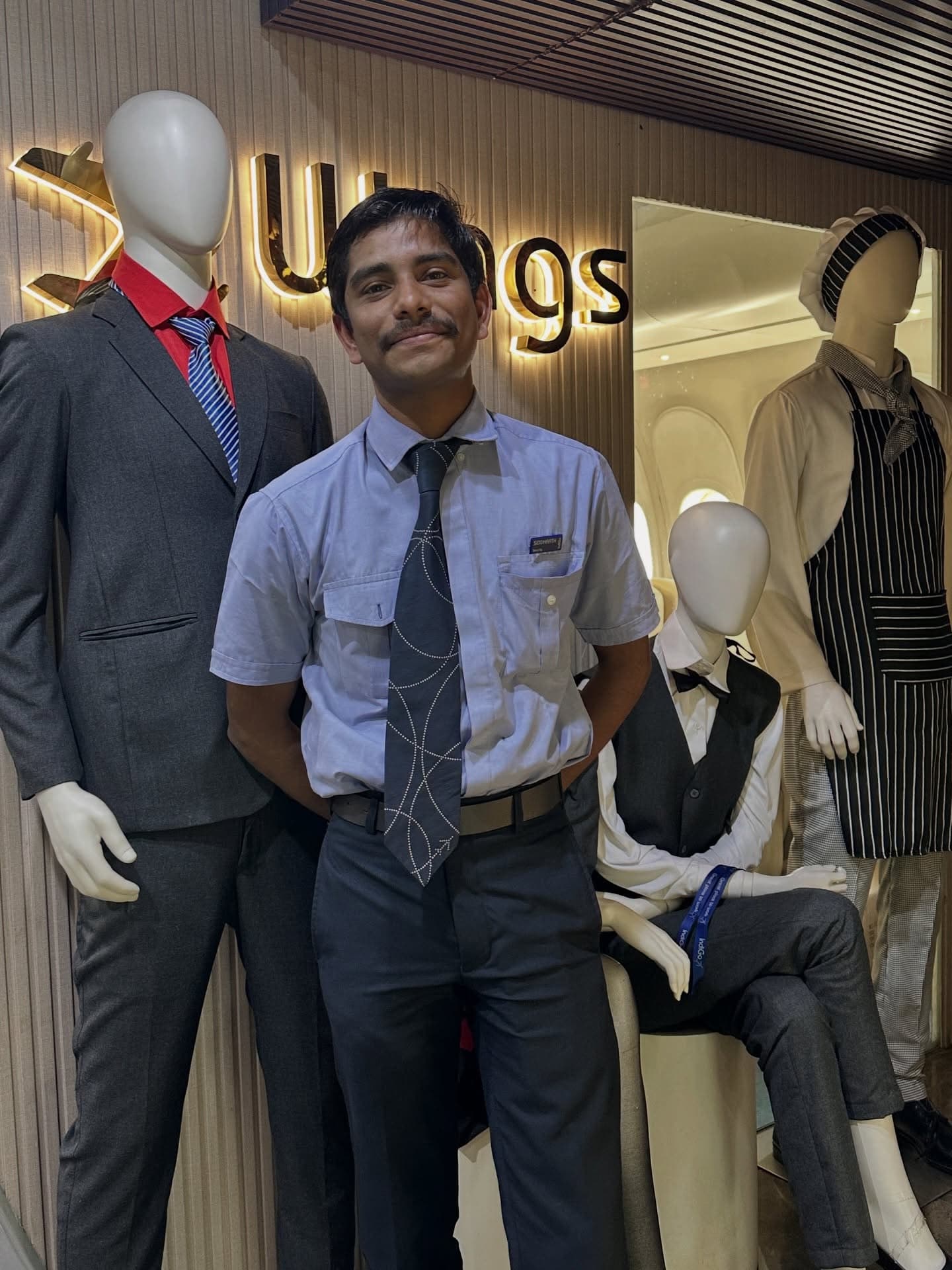 Sidharth Falnikar, Wings Institute alumnus working as Ground Staff at IndiGo Airlines