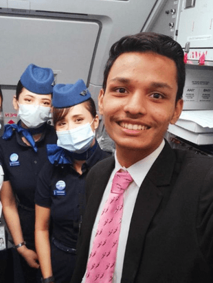 Parth Doshi, Wings Institute alumnus working as Ground Staff at Mumbai International Airport