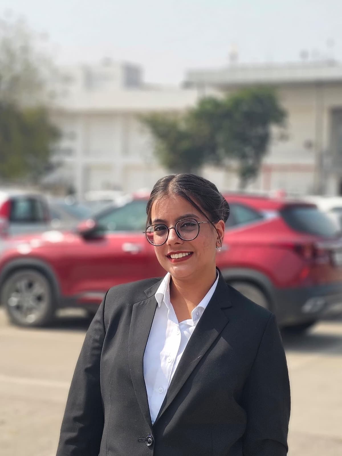 Nandini Chaudhary, Wings Institute alumnus working as Ground Staff at AIASL, Rajkot Airport