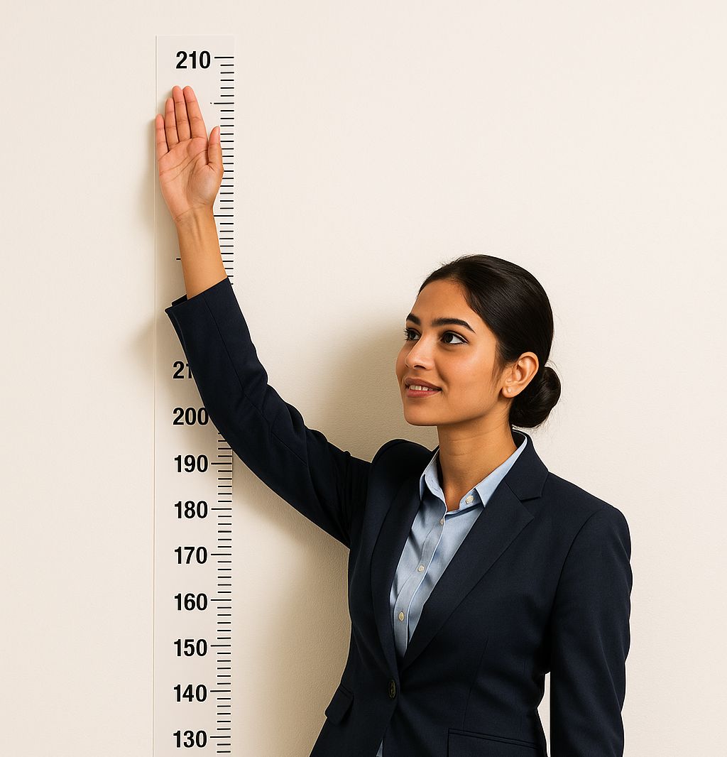 Cabin Crew Height & BMI Requirements 2026: 155cm Rule & Arm Reach - Cabin Crew career guide from Wings Institute Vadodara Gujarat