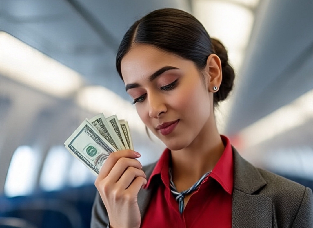 Cabin Crew Millionaire at 21: Tax-Free Salary & Savings Strategy - Cabin Crew career guide from Wings Institute Vadodara Gujarat