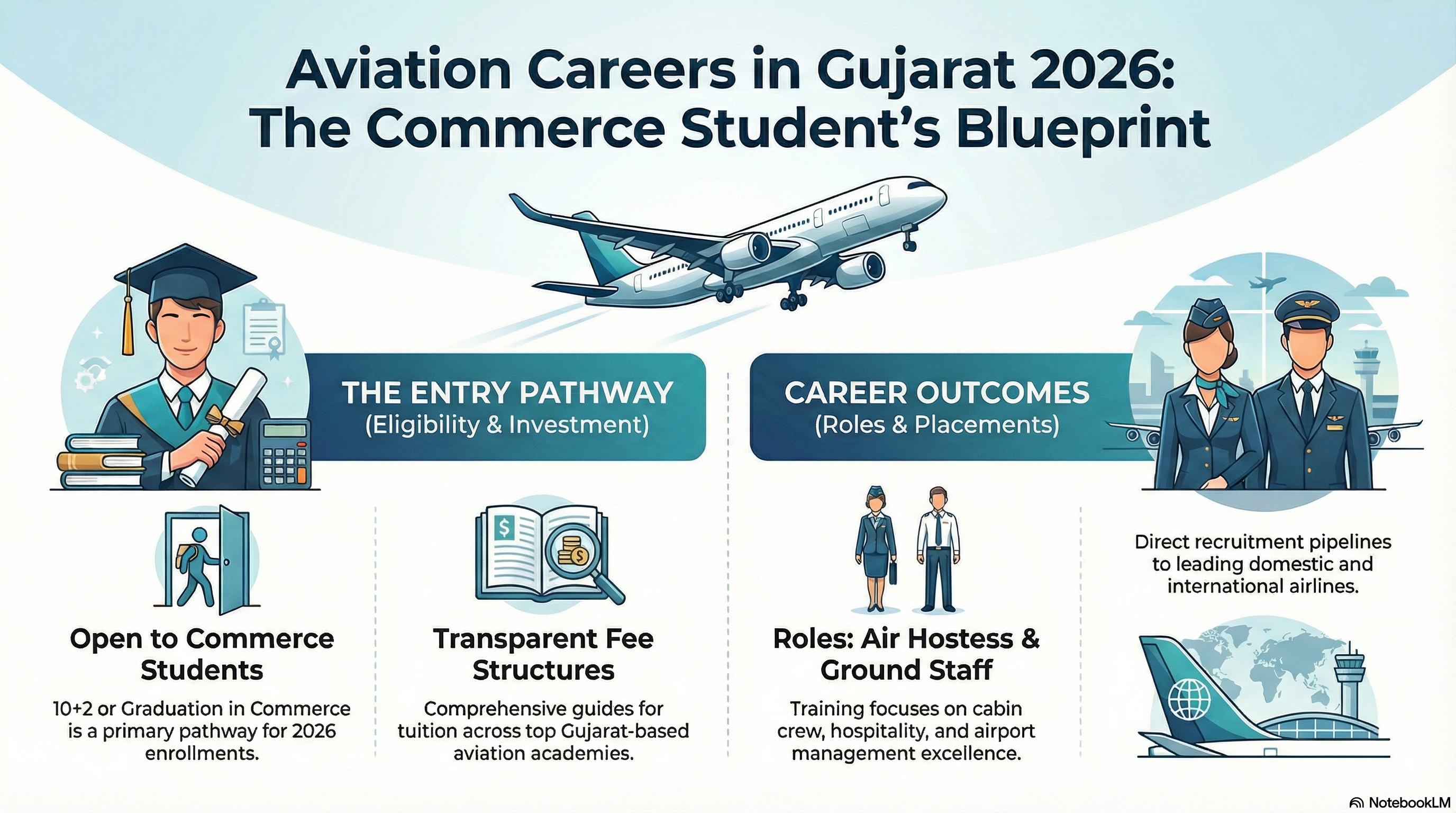 Aviation Courses Gujarat for Commerce Students 2026: Fees - Ground Staff career guide from Wings Institute Vadodara Gujarat