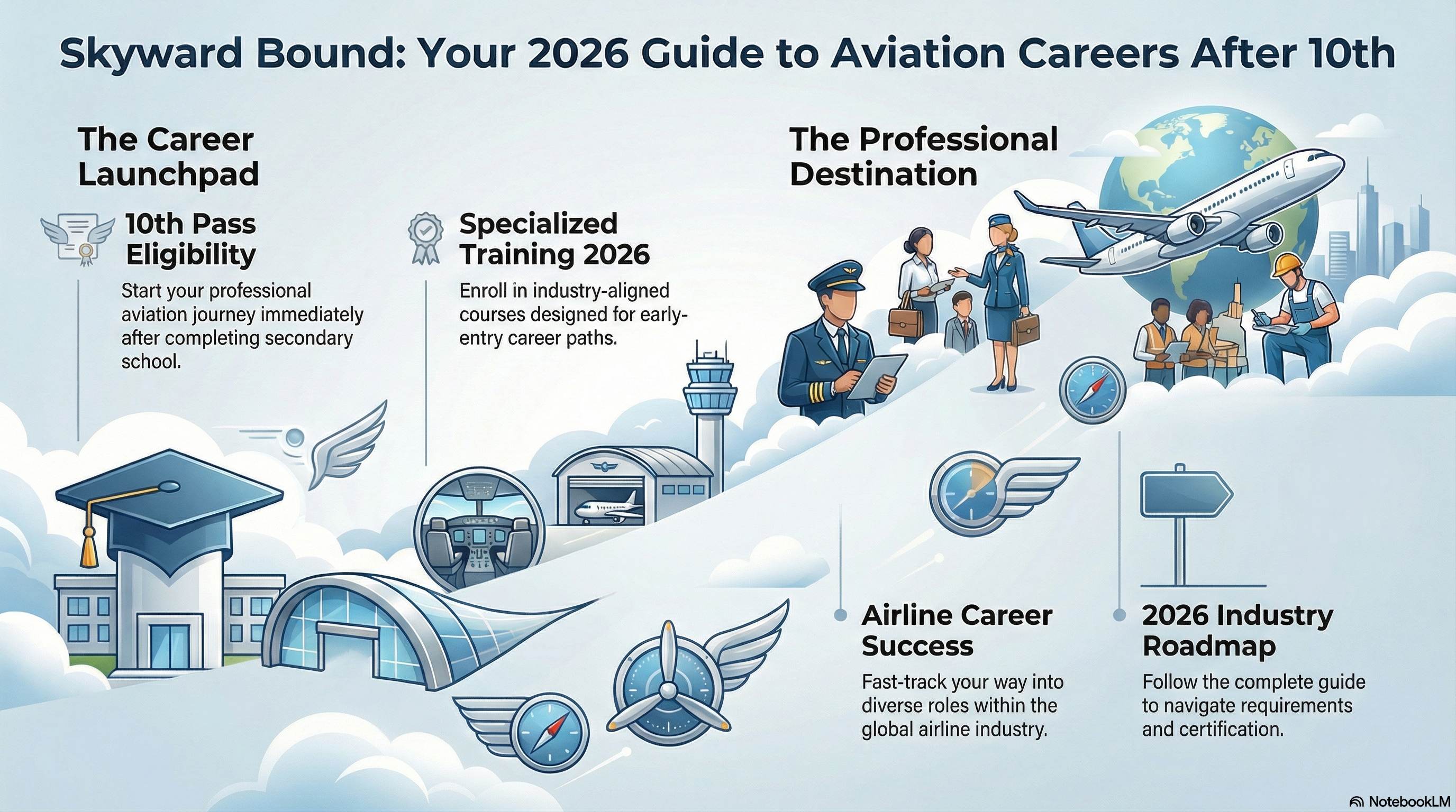 Aviation Courses for 10th Pass Students 2026: Career Guide - Ground Staff career guide from Wings Institute Vadodara Gujarat