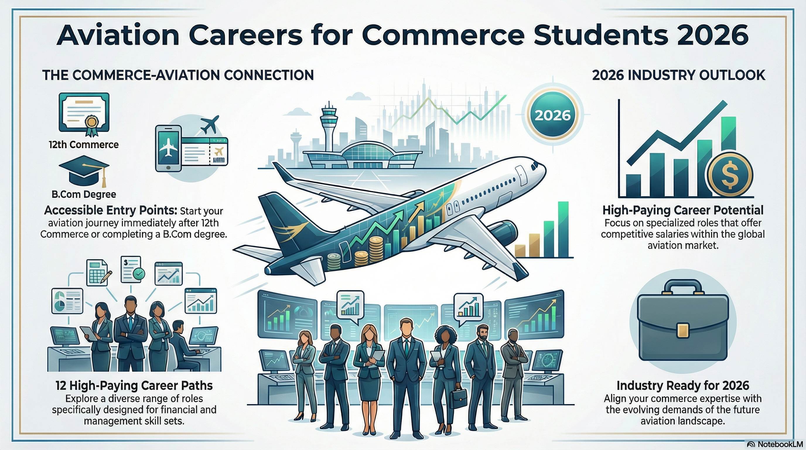 Aviation Jobs for Commerce Students 2026: 12 Career Paths - Ground Staff career guide from Wings Institute Vadodara Gujarat