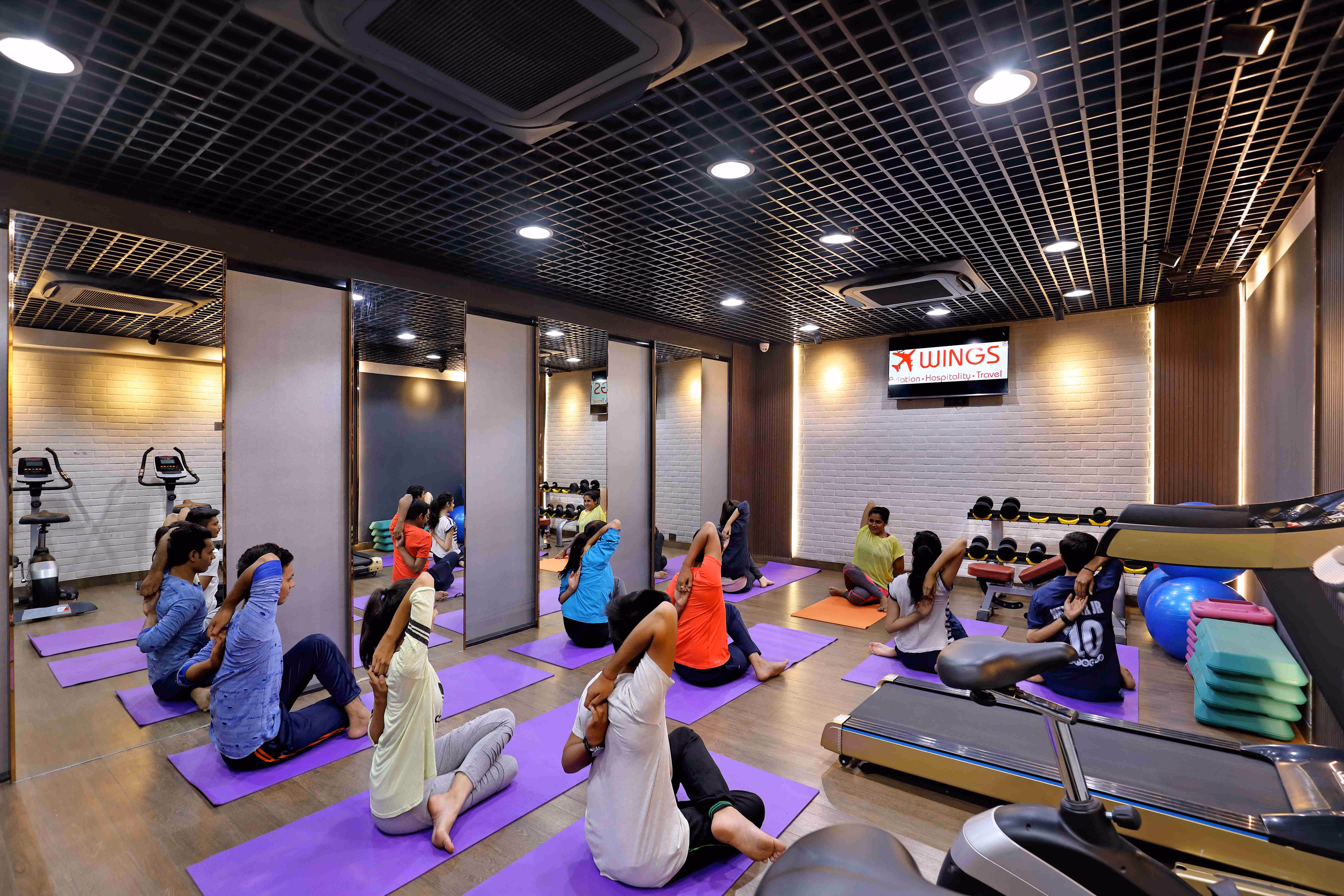 Yoga Center - Mental Wellness & Flexibility facility at Wings Institute Vadodara campus
