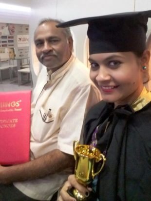 Bhagyashree Patel hired at the Ahmedabad International Airport.