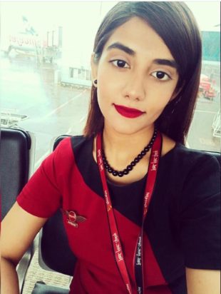 Ms. Nabiha Shaikh hired by Spice Jet as a cabin crew