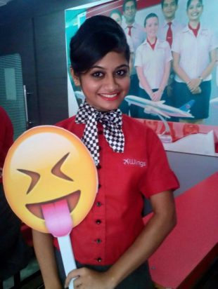 Nisha Patel hired at the Hyderabad International Airport