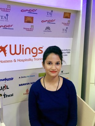 Venesha Parmar hired at the Ahmedabad International Airport as a Ground staff.