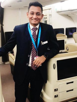 Zeel Patel working with Singapore Airlines Flight_ SQ-531_ Airbus 300-330